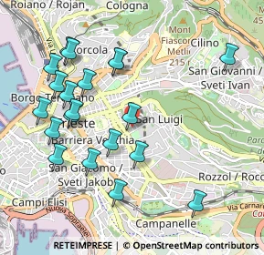 Mappa Via Demetrio Livaditi, 34141 Trieste TS, Italia (1.0615)