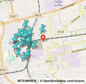 Mappa Via Rometta all'Olmo, 35013 Cittadella PD, Italia (0.97)