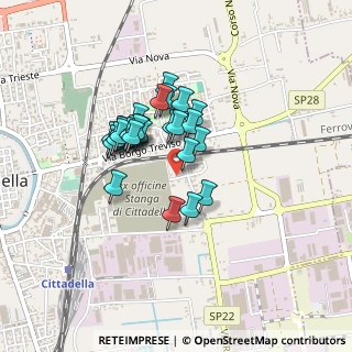 Mappa Via Rometta all'Olmo, 35013 Cittadella PD, Italia (0.31071)