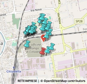 Mappa Via Rometta all'Olmo, 35013 Cittadella PD, Italia (0.31071)