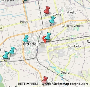 Mappa Via Rometta all'Olmo, 35013 Cittadella PD, Italia (2.98545)