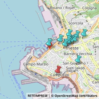 Mappa Piazzale Marinai d'Italia, 34123 Trieste TS, Italia (0.8925)