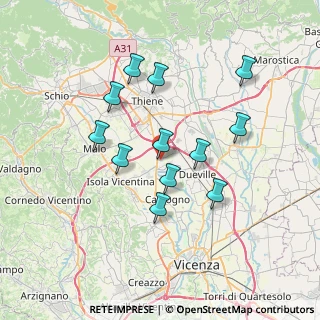 Mappa Via Firenze, 36030 Villaverla VI, Italia (6.44833)