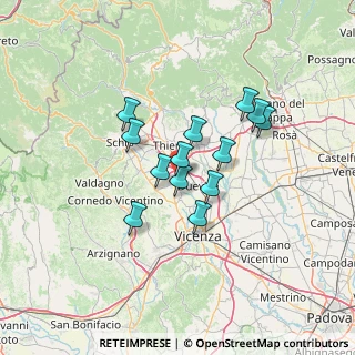 Mappa Via Firenze, 36030 Villaverla VI, Italia (10.07385)