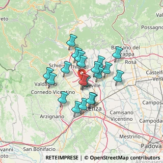 Mappa Via San Leonardo Murialdo, 36030 Villaverla VI, Italia (10.1835)