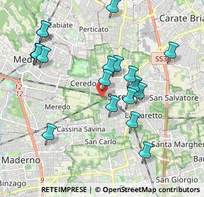 Mappa Via Filippo Turati, 20831 Seregno MB, Italia (1.94278)