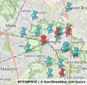 Mappa Via Filippo Turati, 20831 Seregno MB, Italia (2.042)