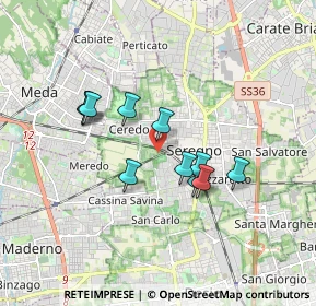 Mappa Via Filippo Turati, 20831 Seregno MB, Italia (1.41818)