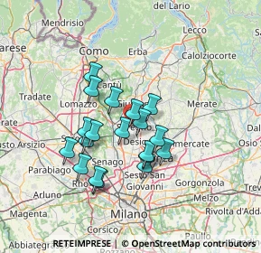 Mappa Via Filippo Turati, 20831 Seregno MB, Italia (10.94421)