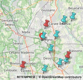 Mappa Via Filippo Turati, 20831 Seregno MB, Italia (4.60455)
