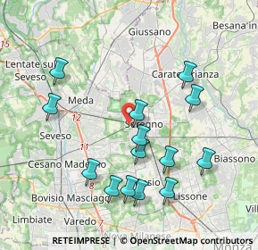 Mappa Via Filippo Turati, 20831 Seregno MB, Italia (3.94357)