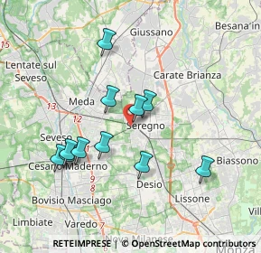 Mappa Via Filippo Turati, 20831 Seregno MB, Italia (3.36818)