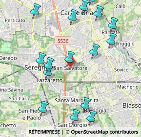 Mappa Via Abruzzo, 20831 Seregno MB, Italia (2.41563)