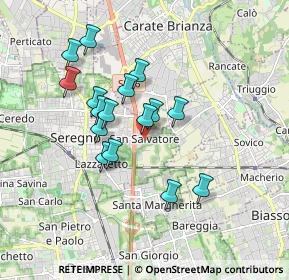 Mappa Via Abruzzo, 20831 Seregno MB, Italia (1.5)