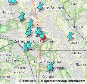 Mappa Via Abruzzo, 20831 Seregno MB, Italia (2.16)