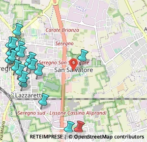 Mappa Via Abruzzo, 20831 Seregno MB, Italia (1.4505)