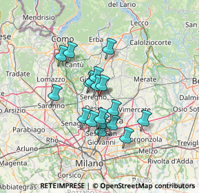 Mappa Via Abruzzo, 20831 Seregno MB, Italia (10.28111)