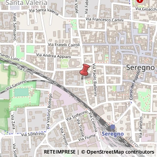 Mappa Via Cristoforo Colombo, 52, 20831 Seregno, Monza e Brianza (Lombardia)