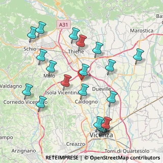 Mappa Via Stadio, 36030 Villaverla VI, Italia (8.9945)