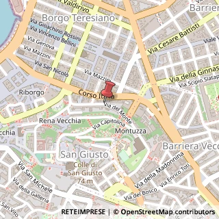 Mappa Via del Monte, 5, 34122 Trieste, Trieste (Friuli-Venezia Giulia)