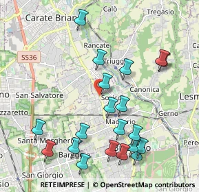 Mappa Viale Monza, 20845 Sovico MB, Italia (2.2225)