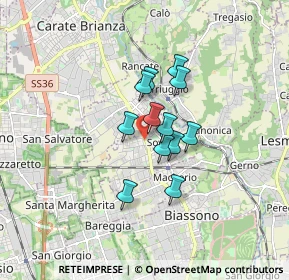 Mappa Viale Monza, 20845 Sovico MB, Italia (1.08083)