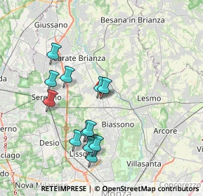 Mappa Viale Monza, 20845 Sovico MB, Italia (3.6075)