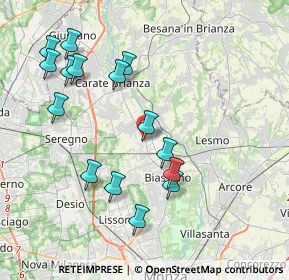 Mappa Viale Monza, 20845 Sovico MB, Italia (4.11067)