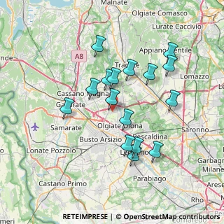 Mappa Via IV Novembre, 21058 Solbiate Olona VA, Italia (6.61063)