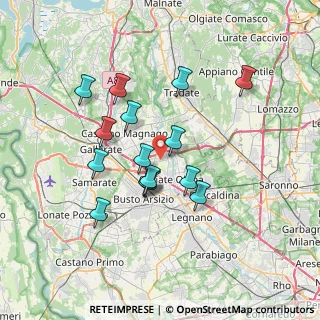 Mappa Via IV Novembre, 21058 Solbiate Olona VA, Italia (6.18333)