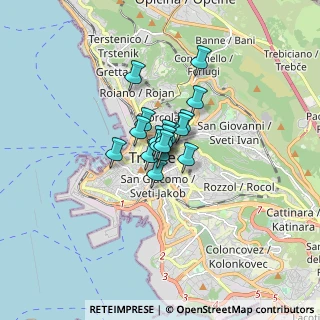Mappa Via San Maurizio, 34129 Trieste TS, Italia (0.73167)