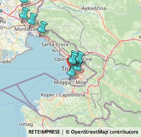 Mappa Via di Donota, 34121 Trieste TS, Italia (21.01308)