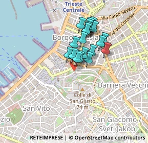 Mappa Via di Donota, 34121 Trieste TS, Italia (0.3385)