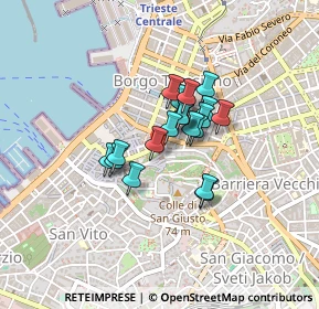 Mappa Via di Donota, 34121 Trieste TS, Italia (0.261)