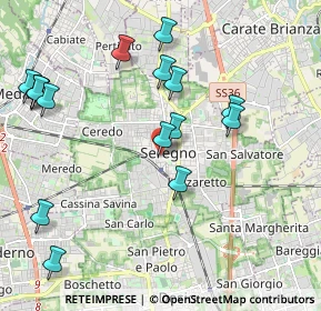 Mappa Via Augusto Mariani, 20831 Seregno MB, Italia (2.27688)