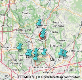 Mappa Via Odescalchi, 20831 Seregno MB, Italia (6.89364)