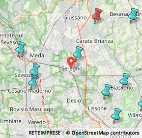 Mappa Via Medici da Seregno, 20831 Seregno MB, Italia (5.96909)