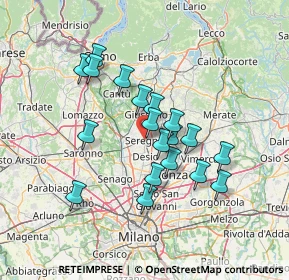 Mappa Via Medici da Seregno, 20831 Seregno MB, Italia (11.75053)