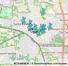 Mappa Via Medici da Seregno, 20831 Seregno MB, Italia (0.46)