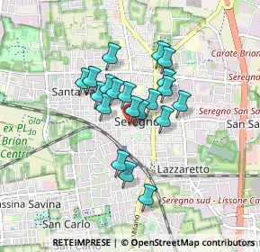 Mappa Via Medici da Seregno, 20831 Seregno MB, Italia (0.618)