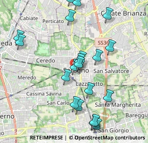 Mappa Via Medici da Seregno, 20831 Seregno MB, Italia (2.081)