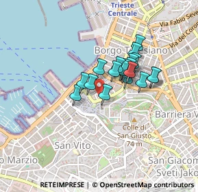 Mappa Largo dei Granatieri, 34121 Trieste TS, Italia (0.299)