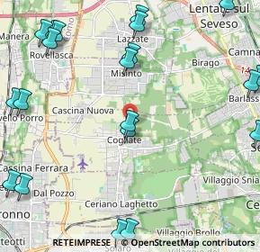 Mappa Via Giancarlo Puecher, 20815 Cogliate MB, Italia (3.0265)