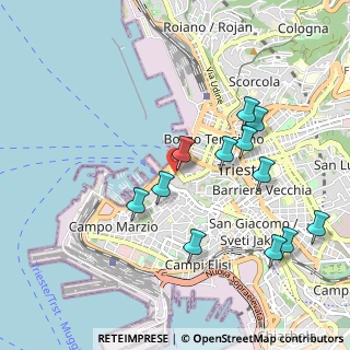 Mappa Piazza di Cavana, 34121 Trieste TS, Italia (0.995)