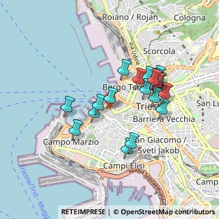 Mappa Piazza di Cavana, 34121 Trieste TS, Italia (0.7885)
