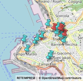 Mappa Piazza dello Squero Vecchio, 34121 Trieste TS, Italia (0.7885)