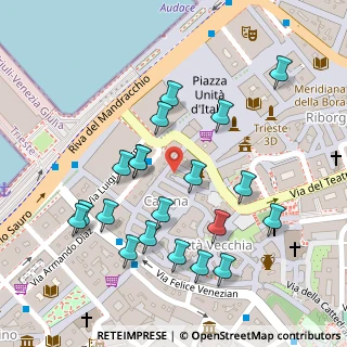 Mappa Piazza di Cavana, 34121 Trieste TS, Italia (0.126)