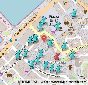 Mappa Via dell'Orologio, 34121 Trieste TS, Italia (0.126)