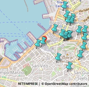 Mappa Via dell'Orologio, 34121 Trieste TS, Italia (0.5815)