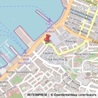 Mappa Via di Mercato Vecchio,  3, 34148 Trieste, Trieste (Friuli-Venezia Giulia)